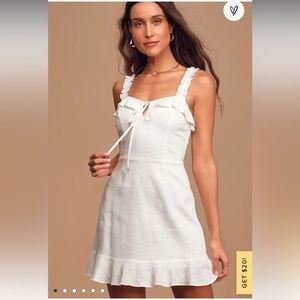 Lulus ivory mini dress